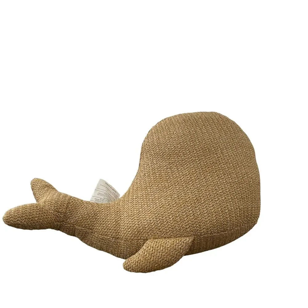 BEACH TO BISTRO Whale Shaped Pillow BY SIGRID OLSEN 10x20 Indoor Outdoor NEW